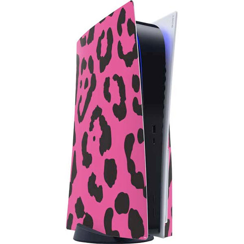 Rosy Leopard PlayStation PS5 Skins
